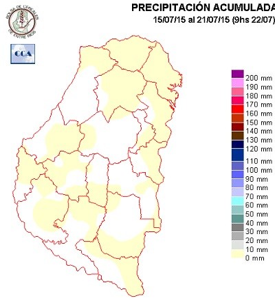 Mapa de precipitaciones