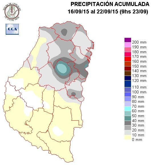 Mapa de precipitaciones