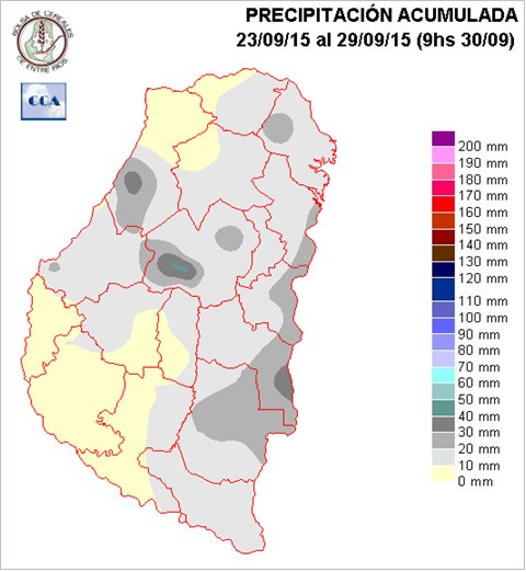 Mapa de precipitaciones