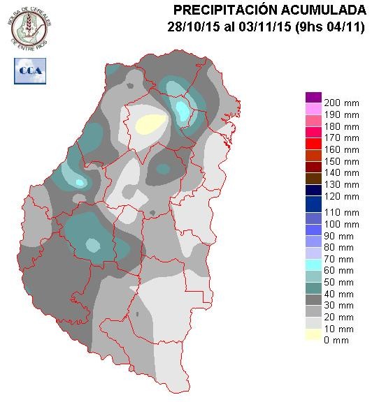 Mapa de precipitaciones