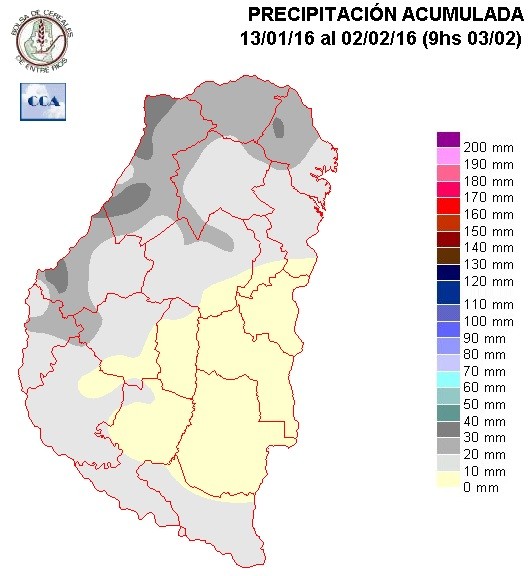 Mapa de precipitaciones