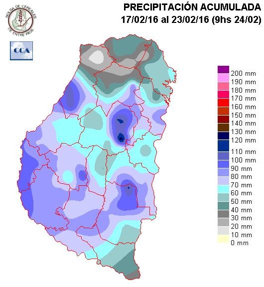 Mapa de precipitaciones