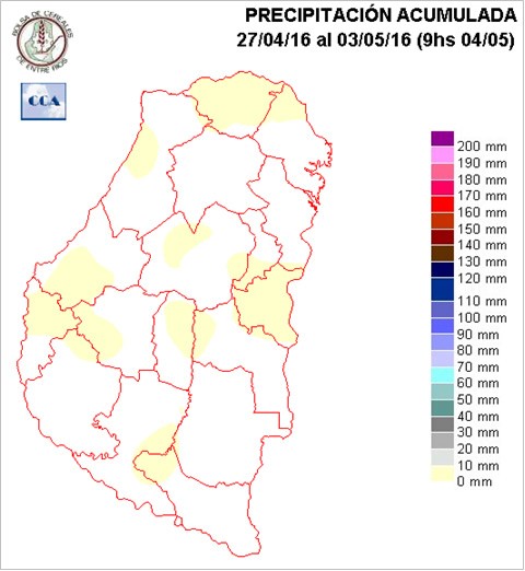 Mapa de precipitaciones