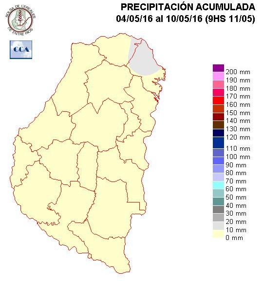 Mapa de precipitaciones