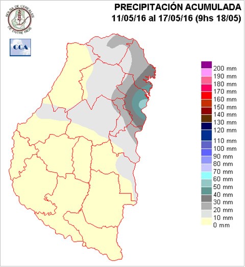 Mapa de precipitaciones