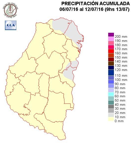 Mapa de precipitaciones