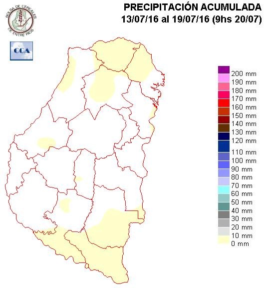 Mapa de precipitaciones