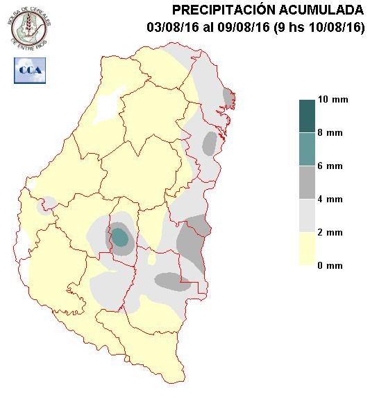 Mapa de precipitaciones