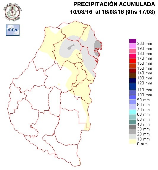 Mapa de precipitaciones