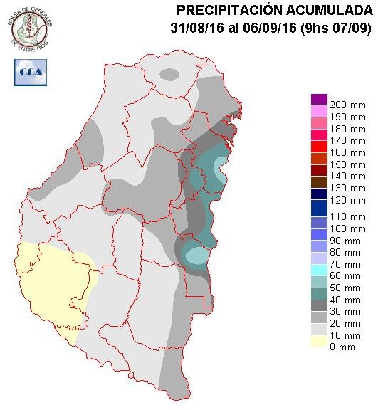 Mapa de precipitaciones