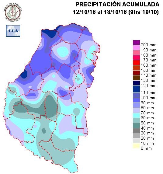 Mapa de precipitaciones