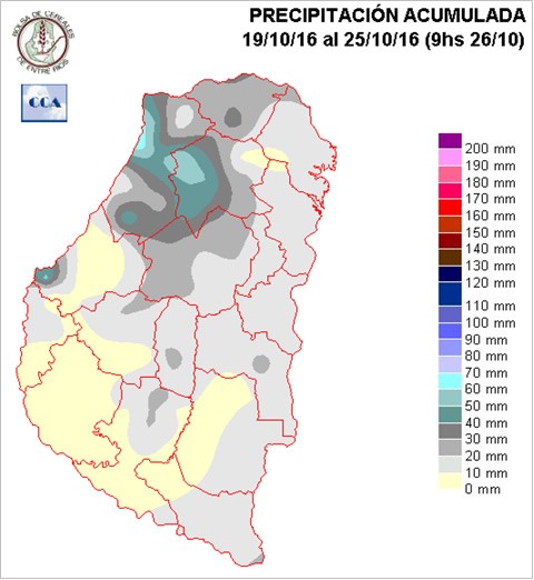 Mapa de precipitaciones