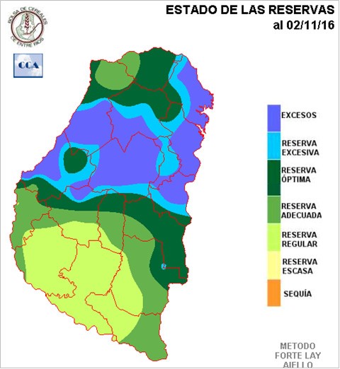 Mapa de reservas