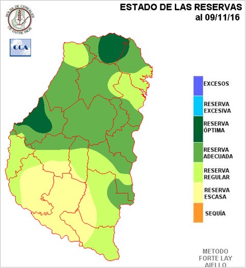 Mapa de reservas