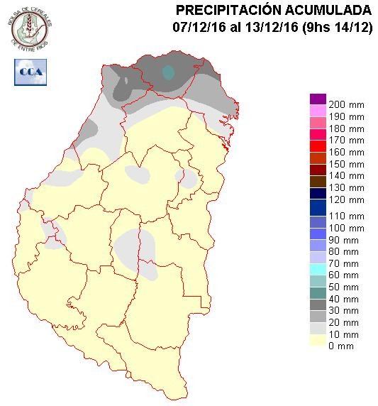 Mapa de precipitaciones