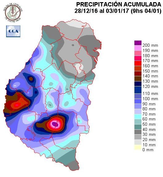 Mapa de precipitaciones