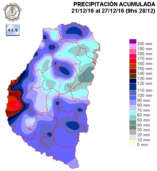 Mapa de precipitaciones