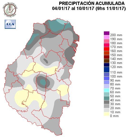 Mapa de precipitaciones