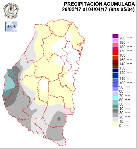 Mapa de precipitaciones