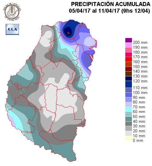 Mapa de precipitaciones