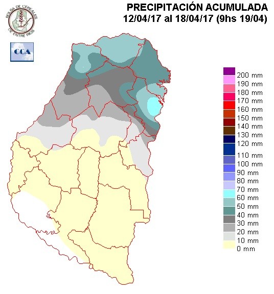 Mapa de precipitaciones