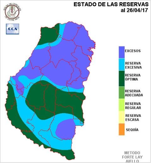 Mapa de reservas