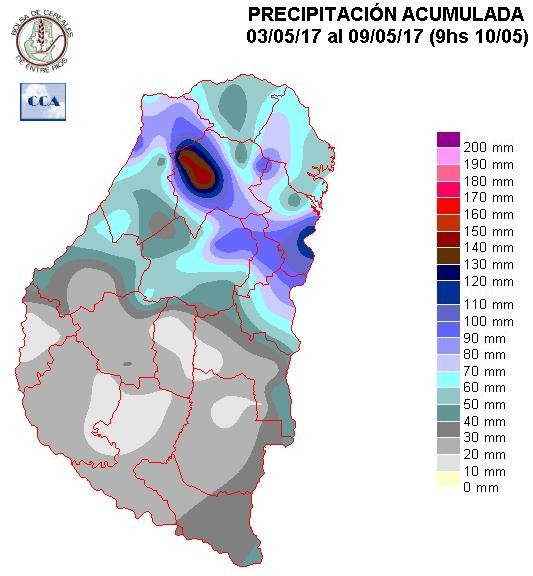 Mapa de precipitaciones