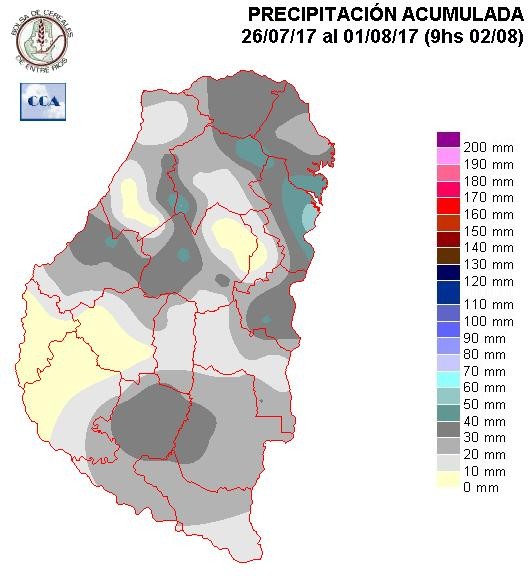 Mapa de precipitaciones