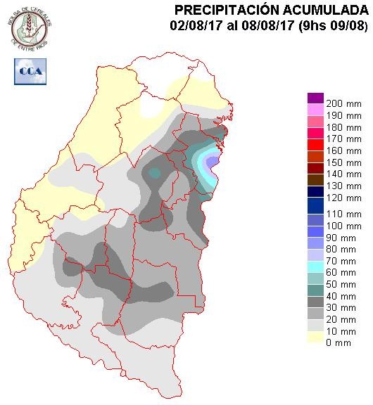 Mapa de precipitaciones