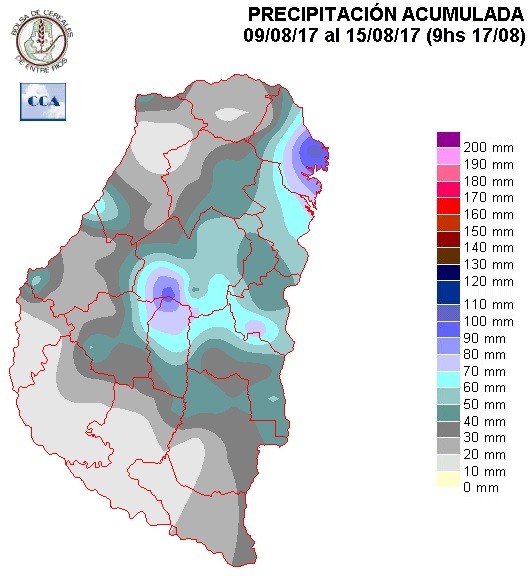 Mapa de precipitaciones