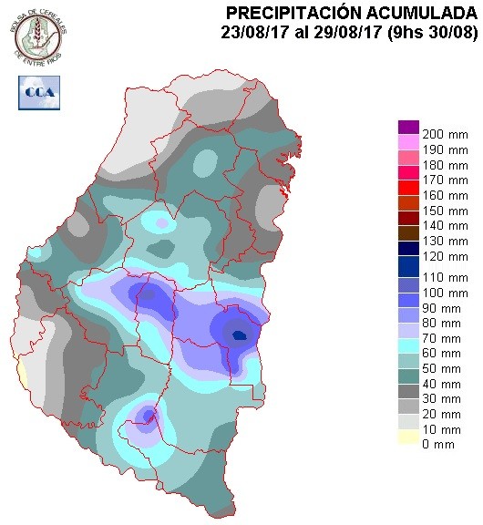 Mapa de precipitaciones