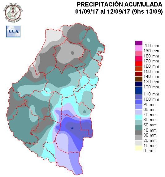 Mapa de precipitaciones