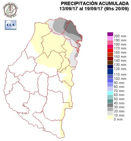 Mapa de precipitaciones