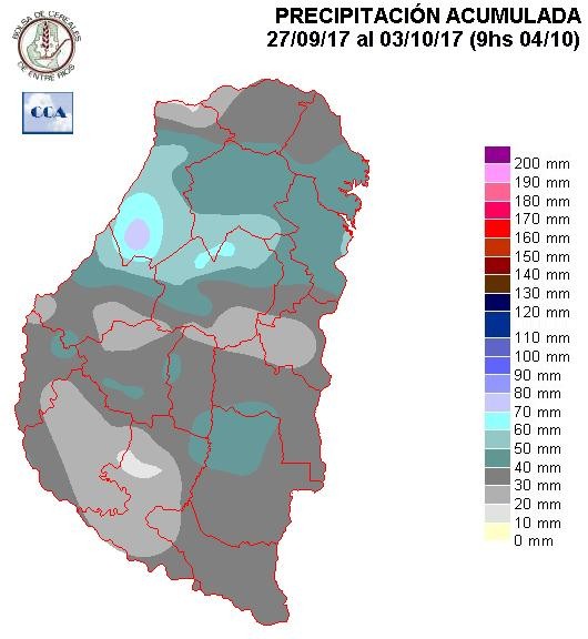 Mapa de precipitaciones