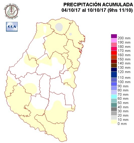 Mapa de precipitaciones