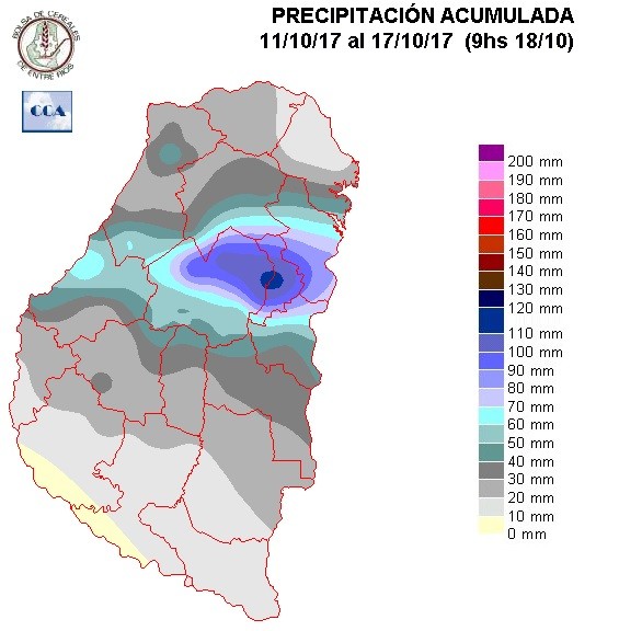 Mapa de precipitaciones