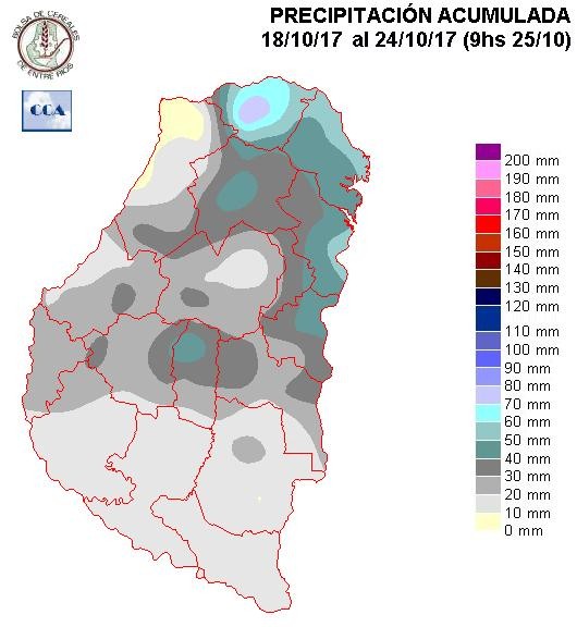 Mapa de precipitaciones