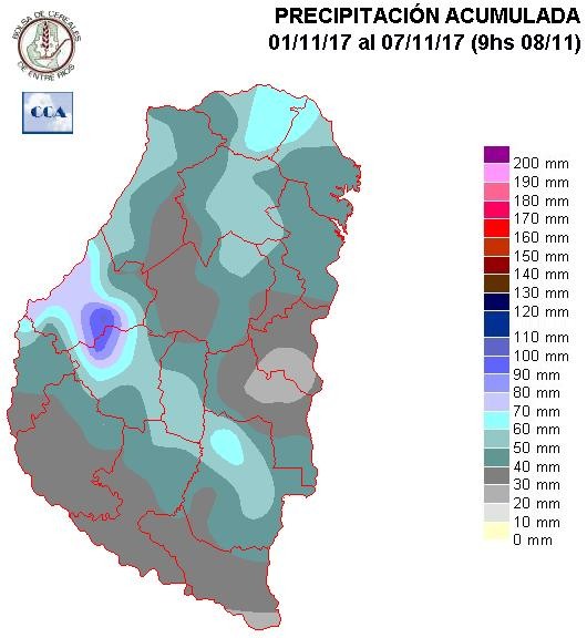 Mapa de precipitaciones