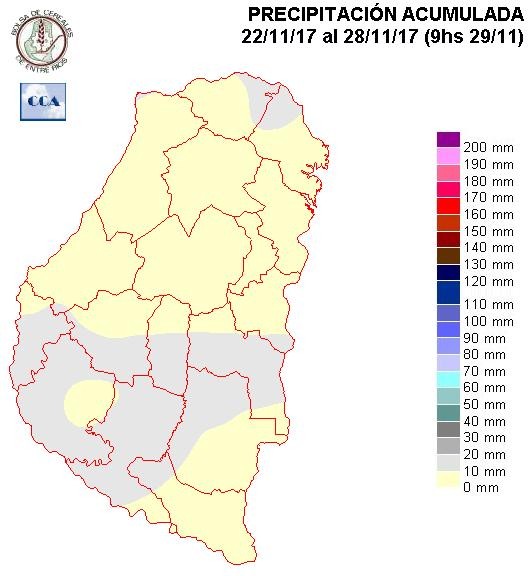 Mapa de precipitaciones