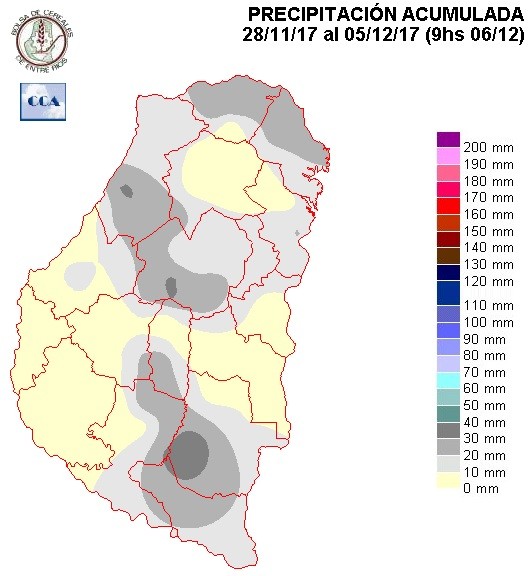 Mapa de precipitaciones