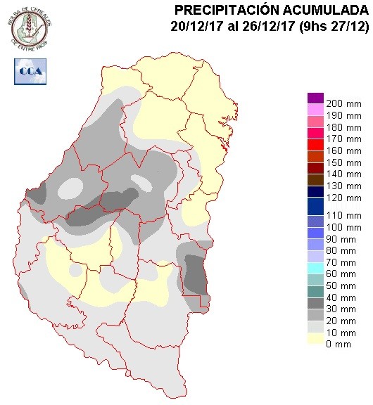 Mapa de precipitaciones