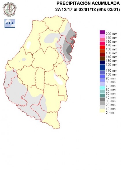 Mapa de precipitaciones