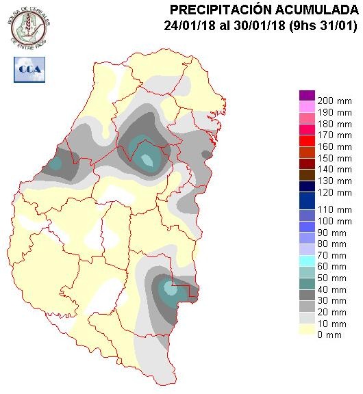 Mapa de precipitaciones