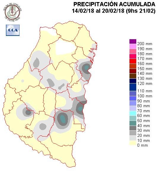 Mapa de precipitaciones