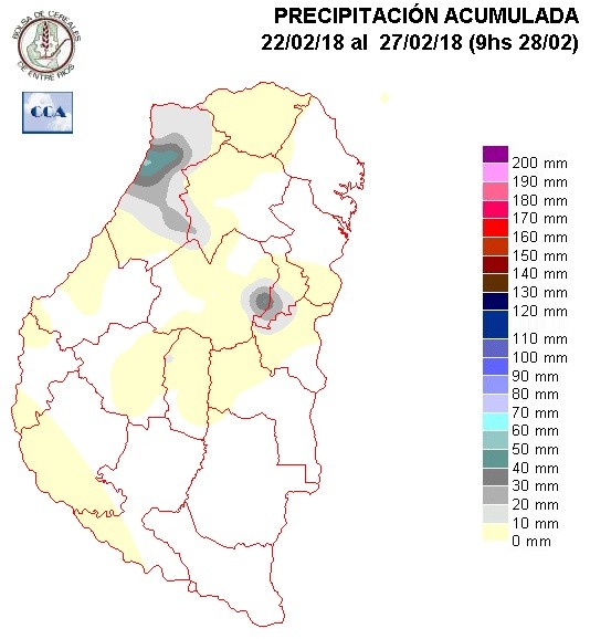 Mapa de precipitaciones