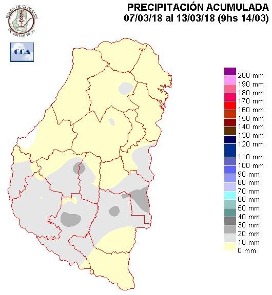 Mapa de precipitaciones