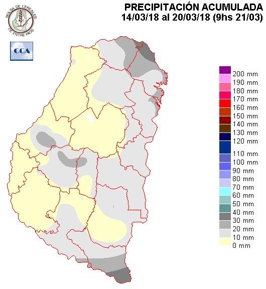 Mapa de precipitaciones