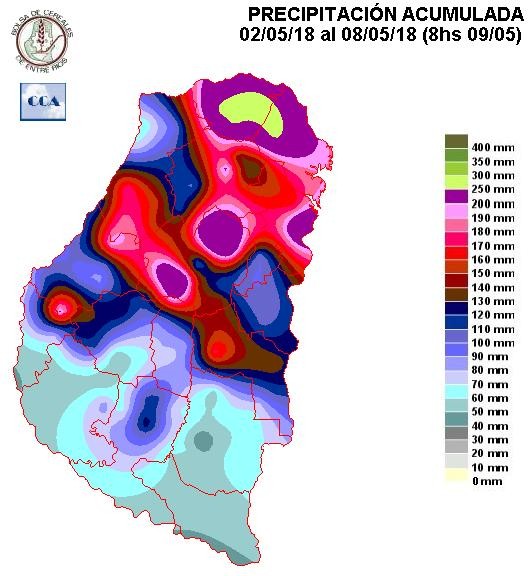 Mapa de precipitaciones