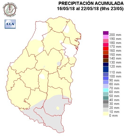 Mapa de precipitaciones