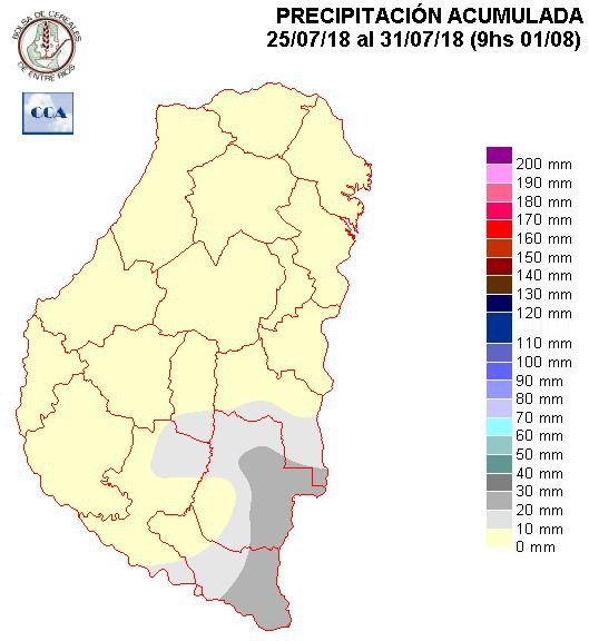 Mapa de precipitaciones